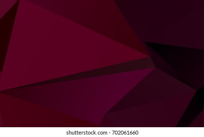 Dark Purple vector triangle mosaic background. Colorful illustration in abstract style with gradient. A new texture for your design.