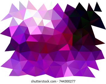 Dark Purple vector triangle mosaic template. Colorful illustration in abstract style with gradient. Brand-new style for your business design.