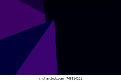 Dark Purple vector triangle mosaic template. Creative geometric illustration in Origami style with gradient. The template can be used as a background for cell phones.