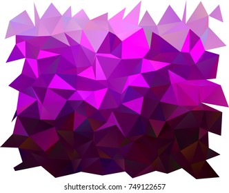 Dark Purple vector triangle mosaic pattern. A sample with polygonal shapes. The best triangular design for your business.