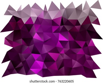 Dark Purple vector triangle mosaic template. Shining illustration, which consist of triangles. The template can be used as a background for cell phones.