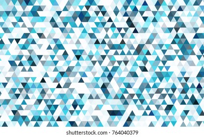 Dark Purple vector triangle mosaic template. Creative illustration in halftone style with gradient. The completely new template can be used for your brand book.