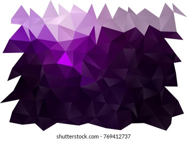 Dark Purple vector triangle mosaic pattern. An elegant bright illustration with gradient. The elegant pattern can be used as part of a brand book.