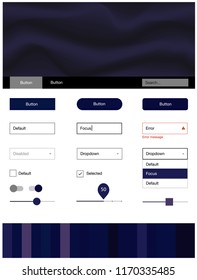 Dark Purple vector wireframe kit with abstract circles. Modern gradient abstract illustration with bandy lines. This sample is for your landing page.