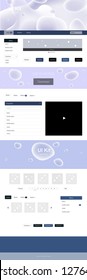 Dark Purple vector wireframe kit with abstract circles. Modern gradient abstract illustration with bandy lines. This sample is for your website.