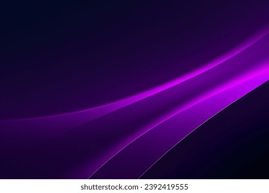 Dark Purple Wave Background, Abstract geometric background with liquid shapes. Vector illustration.