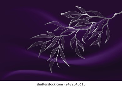 Dark Purple Wave Background for Banners, Posters, and Presentations