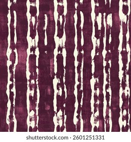 Dark purple and white shibori pattern with vertical lines grunge lines ikat pattern, striped seamless pattern, Vector illustration background for print the paper.