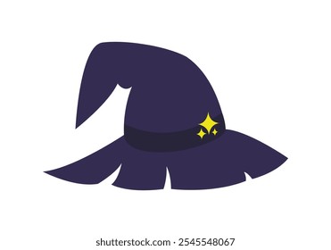 Dark Purple Witch Hat with Star