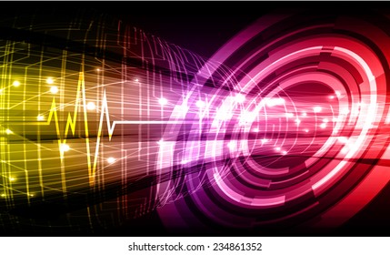 Dark purple yellow red Light Abstract Technology background for computer graphic website internet
