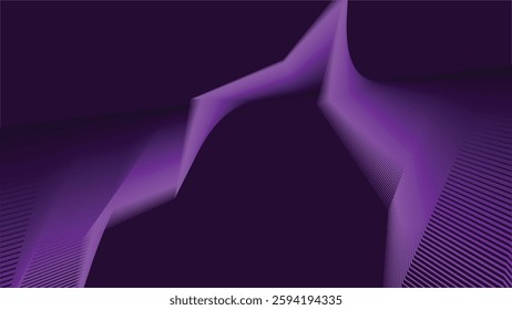 Dark purple with zig zag stripes line abstract background for backdrop or presentation