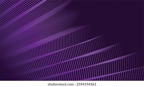 Dark purple with zig zag stripes line abstract background for backdrop or presentation
