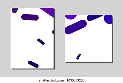 Dark Purplevector background for presentations. Beautiful colored sample in A4 size. New design for a poster, banner of your website.