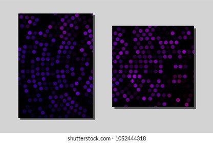 Dark Purplevector background for presentations. Blurred decorative design in abstract style with textbox. Beautiful design for cover of notepads.
