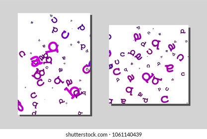 Dark Purplevector background for presentations. Blurred decorative design in abstract style with textbox. Pattern for ads, leaflets, labels of your business.