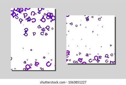Dark Purplevector background for presentations. Blurred decorative design in abstract style with textbox. New design for a poster, banner of your website.