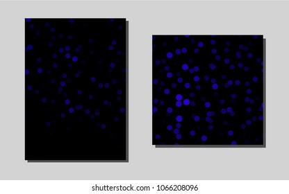 Dark Purplevector background for presentations. Blurred decorative design in abstract style with textbox. New design for a poster, banner of your website.