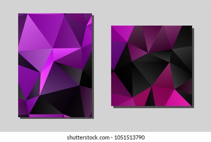 Dark Purplevector banner for websites. Abstract booklet on colored background with gradient. Completely new template for your brand book.