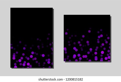 Dark Purplevector banner for websites. Abstract booklet on colored background with gradient. Beautiful design for cover of notepads.