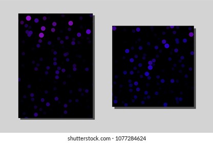 Dark Purplevector banner for websites. Blurred decorative design in abstract style with textbox. The pattern can be used for any ad, booklets.