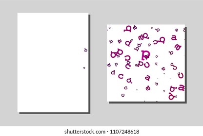 Dark Purplevector banner for websites. Glitter abstract design concept with text box. Completely new template for your brand book.
