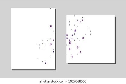 Dark Purplevector banner for websites. Modern abstract design concept with colorful gradient. New design for a poster, banner of your website.