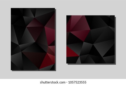 Dark Purplevector banner for websites. Web interface on abstract background with colorful gradient. Pattern for beautiful business cards, folders.