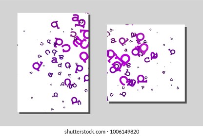 Dark Purplevector brochure for ui, ux design. Modern abstract design concept with colorful gradient. Pattern for ads, leaflets, labels of your business.