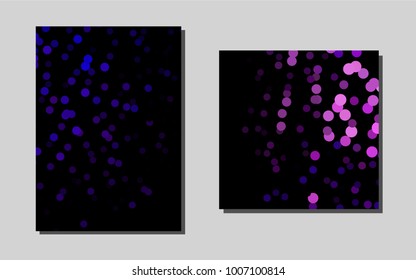 Dark Purplevector brochure for ui, ux design. Blurred decorative design in abstract style with textbox. Pattern for beautiful business cards, folders.