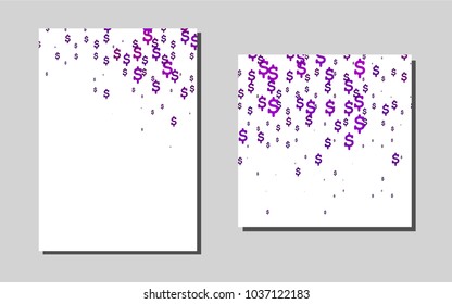 Dark Purplevector brochure for ui, ux design. Blurred decorative design in abstract style with textbox. Pattern for beautiful business cards, folders.