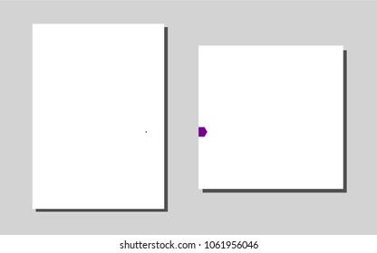 Dark Purplevector brochure for ui, ux design. Booklet with textbox on colorful abstract background. Pattern for beautiful business cards, folders.