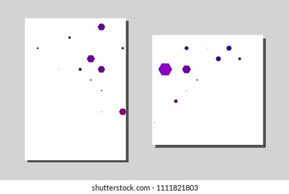 Dark Purplevector brochure for ui, ux design. Glitter abstract design concept with text box. Pattern for ads, leaflets, labels of your business.