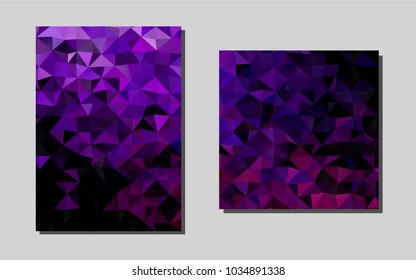 Dark Purplevector cover for Envelopes. Booklet with textbox on colorful abstract background. New design for a poster, banner of your website.
