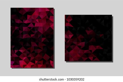 Dark Purplevector cover for Envelopes. Glitter abstract design concept with text box. Pattern for ads, leaflets, labels of your business.