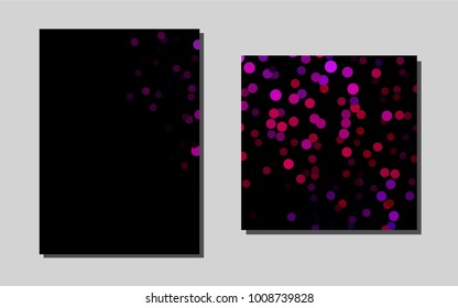Dark Purplevector layout for Leaflets. Booklet with textbox on colorful abstract background. Completely new template for your brand book.