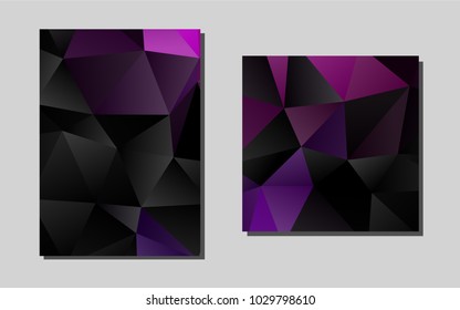 Dark Purplevector pattern for posters. Abstract booklet on colored background with gradient. Completely new template for your brand book.