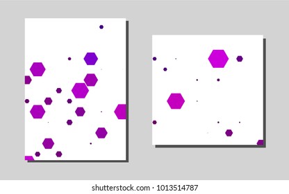 Dark Purplevector template for landing pages. Modern abstract design concept with colorful gradient. Pattern can be used as a template for calendars.