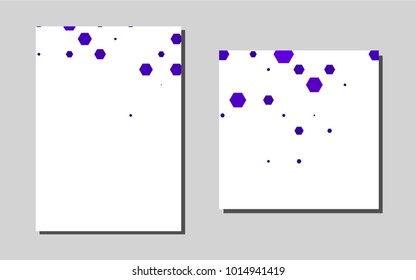 Dark Purplevector template for landing pages. Beautiful colored sample in A4 size. Pattern can be used as a template for calendars.