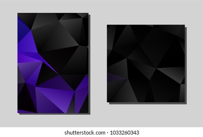 Dark Purplevector template for landing pages. Abstract booklet on colored background with gradient. Pattern for ads, leaflets, labels of your business.