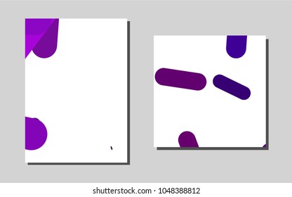Dark Purplevector template for landing pages. Beautiful colored sample in A4 size. Beautiful design for cover of notepads.