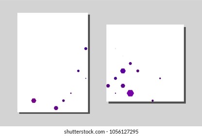 Dark Purplevector template for landing pages. Modern abstract design concept with colorful gradient. Completely new template for your brand book.