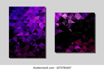 Dark Purplevector template for landing pages. Abstract booklet on colored background with gradient. Beautiful design for cover of notepads.