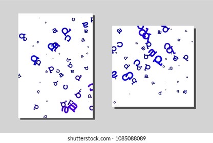 Dark Purplevector template for landing pages. Abstract booklet on colored background with gradient. Pattern can be used as a template for calendars.