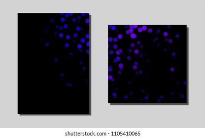 Dark Purplevector template for landing pages. Abstract booklet on colored background with gradient. Pattern for ads, leaflets, labels of your business.