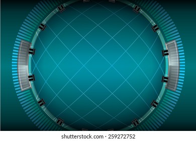 dark radar background vector 