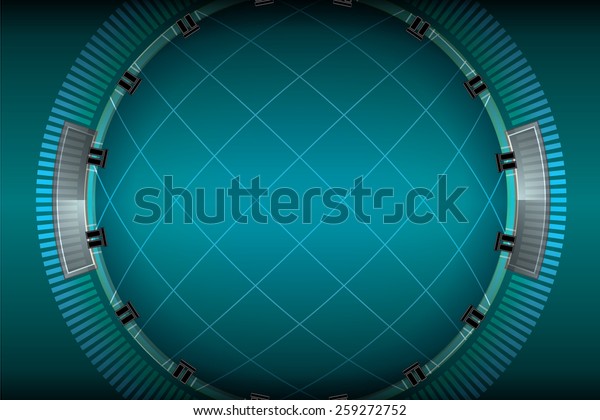 Dark Radar Background Vector Stock Vector (Royalty Free) 259272752 ...