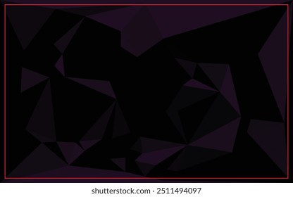 Dark Realistic polygonal background for Black Friday