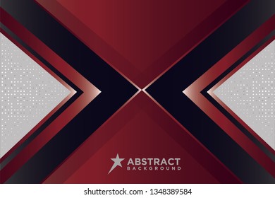 dark red 3d background  with a combination luminous dots 3d and silver lines.