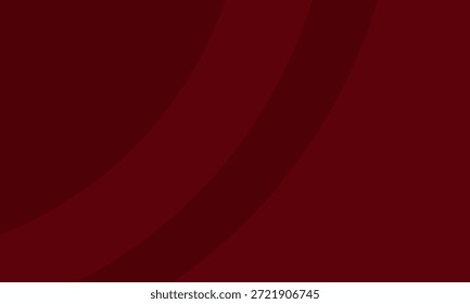 Dark red abstract background with curved layers. Elegant minimalist vector backdrop for luxury branding, corporate presentations, sophisticated website headers, theater posters, or promotional banners, brochures, banners
