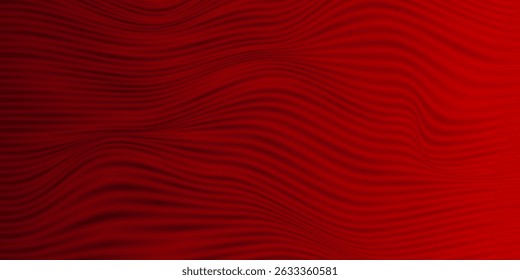 Dark red abstract background with flowing wavy lines and gradient texture, ideal for modern, elegant, or tech-themed designs.